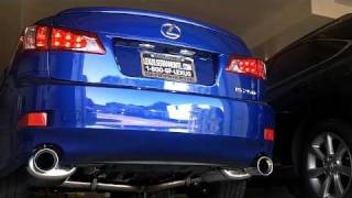 Lexus IS250 FSport Exhaust Stock vs Fsport [upl. by Sells]