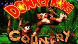 Donkey Kong Country I  Under Water Super Nintendo [upl. by Bonnice]