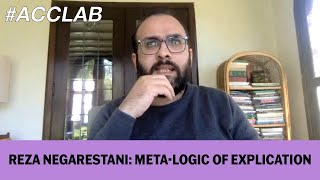 Reza Negarestani Meta Logic of Explication [upl. by Aikcir800]