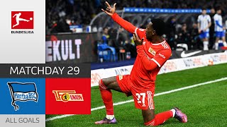 Union Dominate the BerlinDerby  Hertha Berlin  Union Berlin 14  All Goals  MD 29 202122 [upl. by Tem242]