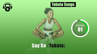 TABATA SONGS  quotSay So Tabataquot w Tabata Timer [upl. by Moersch]