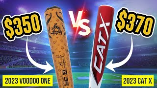 2023 Demarini Voodoo One VS Marucci Cat X  BBCOR Bat Review  GIVEAWAY [upl. by Nevuer402]