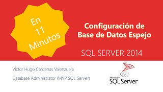 Creación de Bases de Datos Espejo SQL Server [upl. by Allenod]