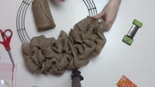 How I Make My Burlap Wreaths [upl. by Onstad]