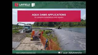 Aqua Dam Coffer Dam for Pipelines Installation and Repairs [upl. by Euv]