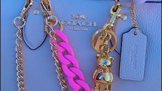 ✨🎀What’s in my Large Rowan Coach Bag  🎀✨coach [upl. by Daryl]