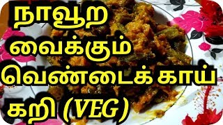 ருசியான வெண்டைக்காய் கறி வெஜ்  Tasty ladys finger curry veg [upl. by Eledoya]