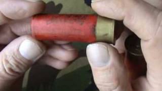 12g SHOTSHELLS LOOKING INSIDE AN OLD PAPER SHOTGUN CARTRIDGE [upl. by Wylie]