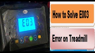 Treadmill error code e3 How to solve [upl. by Porty]