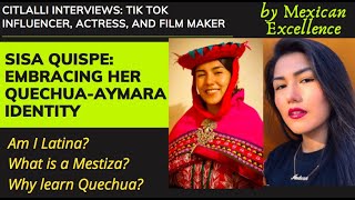 Sisa Quispe Decolonizing Peruvian Identity A QuechuaAymara Experience Interview by Citlalli [upl. by Normac]