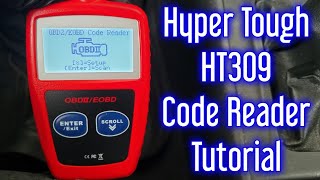 Hyper Tough HT309 OBD2 Code Reader  How To Use  Check Engine Light [upl. by Giffer]