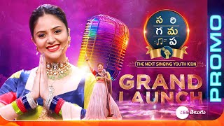 SAREGAMAPA  THE NEXT SINGING YOUTH ICON Grand Launch Promo  Coming Soon  Sreemukhi  Zee Telugu [upl. by Akeyla]