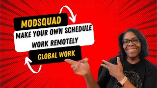 MODSQUAD  Global Work From Home Opportunities  MAKE YOUR OWN SCHEDULE [upl. by Erolyat]