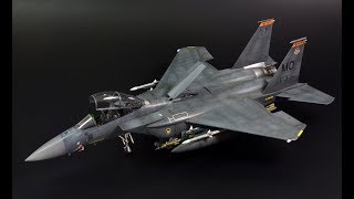 F15E Strike Eagle  172 scale GWH model kit  aircraft model [upl. by Sel]