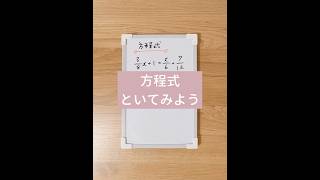 分数の方程式！ 中1数学 方程式 おばちゃん先生 [upl. by Jerman636]