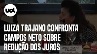 Luiza Trajano confronta Campos Neto e cobra redução dos juros Ninguém aguenta isso [upl. by Syhr528]