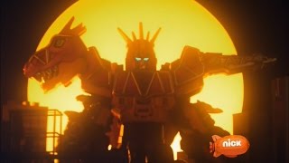 Power Rangers Dino Charge  Breaking Black  Megazord Fight  Episode 5  Power Rangers Official [upl. by Eetnuahs]