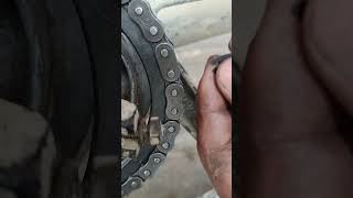 how to chain link install motorcycle viral [upl. by Billie]