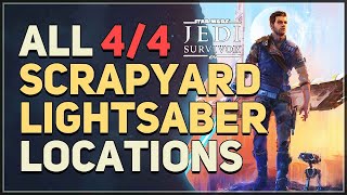 All Scrapyard Lightsaber Locations Star Wars Jedi Survivor [upl. by Ahsemac]