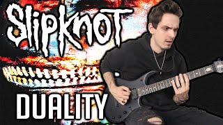 Slipknot  Duality  GUITAR COVER 2020  Screen Tabs [upl. by Neeluqcaj]