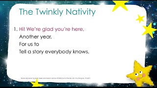 The Twinkly Nativity Compilation by Out of the Ark Music Words On Screen™ Lyric Video [upl. by Landri614]