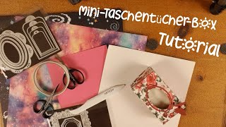 MiniTaschentücherBox basteln  Tutorial  Mitbringsel  Geschenk  super schnell gemacht [upl. by Eineeuq]