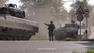 Bundeswehr Manöver PzGrenBtl 33 Schützenpanzer Puma IFV freilaufende Übung FTX Marsch TrÜbPl Bergen [upl. by Otinauj]