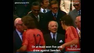 Herman Kuiphof concludes performance of Netherlands at WorldCup74 [upl. by Wendeline]