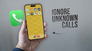 How to Ignore Unknown Calls on iPhone tutorial [upl. by Viviyan94]