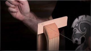 Hand Stitching Made Easy  Saddle Stitching for Leathercraft [upl. by Adeehsar]