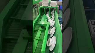 Tableware assembly line automatic sorting and packing efficient and fast [upl. by Netsyrk]