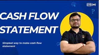 Cash Flow Statement Indirect Method 12th Stud BCOM MCOM BBA MBA UGC NET COMMERCE TGT PGT [upl. by Ridley]