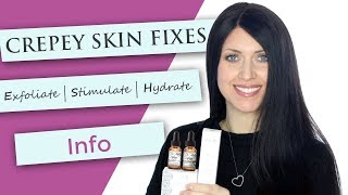 Crepey Skin Fix  Home Treatment  Face  Body [upl. by Ellimahs]