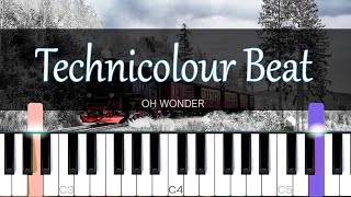 Technicolour Beat  Oh Wonder Piano Tutorial  SHEET MUSIC  MIDI 🔥 [upl. by Aiuqat]