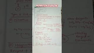 benzenehydrocarbon organicchemistrychemistry neetpreparation aiimsdelhibestnotesshortsviral [upl. by Osner236]