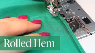 Sewing a Rolled Hem  Pin Hem [upl. by Narok]