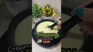 Creamy Broccoli Almond Soup  Easy Veg Recipes [upl. by Aryad]