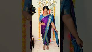 Dhoti saree drape nauvarilook sareedraping [upl. by Nodyarg]