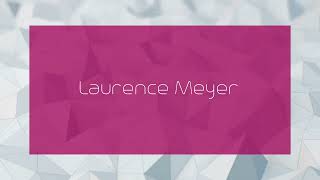 Laurence Meyer  appearance [upl. by Yelruc356]