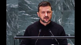 Ukraines Zelenskiy Speaks to UN General Assembly [upl. by Joline830]