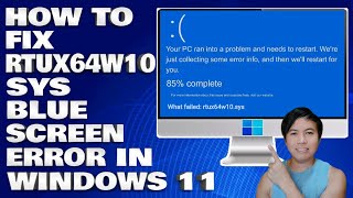 How To Fix Rtux64w10sys Blue Screen Of Death Error in Windows 11 [upl. by Idell]