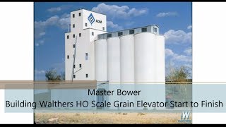 Building Walthers Grain Elevator From Start to Finish Part 3 14 year [upl. by Norene]