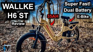 Wallke H6 ST Ebike Review  A Fast 35AH Dual Battery electric bike that folds [upl. by Entirb]