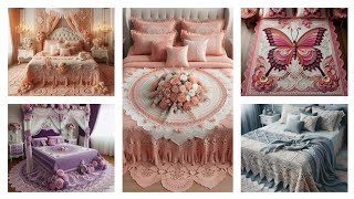 luxury bed sheets crochetdesignknitted [upl. by Airotahs]