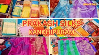 PRAKASH SILKS AND SAREES🥻KANCHIPURAM Bridal Sarees Collection  Pure Silk Sarees Kanchipuram [upl. by Wes161]