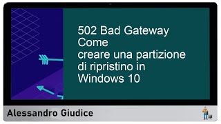 Come creare una partizione di ripristino in Windows 10 guida completa [upl. by Baruch]