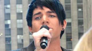 Adam Lambert sings quotMad Worldquot at the Today Show [upl. by Onitsirc]