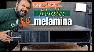 Aprende a FABRICAR MUEBLES de Melamina en el Taller  Tutorial [upl. by Michail]