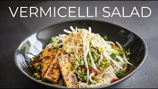 Vermicelli Noodle Salad Recipe thats FULL OF FLAVOUR [upl. by Aleciram]