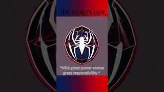 power spiderman marvel responsibility avengers [upl. by Ahsatsan]